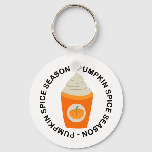 Fall "Pumpkin Gewürzsaison" Schlüsselanhänger (Vorderseite)