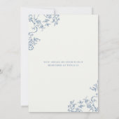 Fall Pumpkin GInger Jar Chinoiserie Brautparty Einladung (Rückseite)