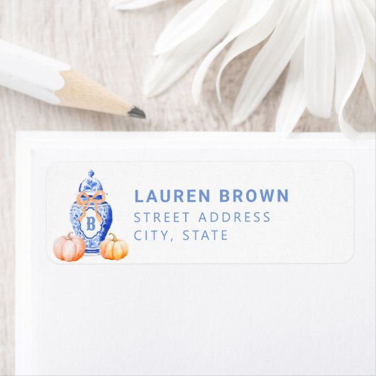 Fall Pumpkin | Ginger Jar Monogram (Insitu)