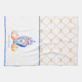 Fall Pumpkin | Ginger Jar Monogram Geschirrtuch (Horizontal)