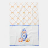 Fall Pumpkin | Ginger Jar Monogram Geschirrtuch (Vertikal)