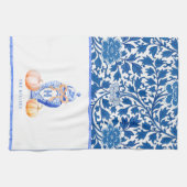 Fall Pumpkin | Ginger Jar Monogram Geschirrtuch (Horizontal)