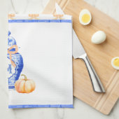 Fall Pumpkin | Ginger Jar Monogram Geschirrtuch (Viertel Falte)