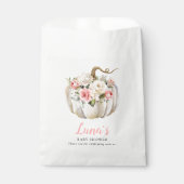 Fall Pumpkin Girl Baby Dusche Fevor Taschen Geschenktütchen (Vorderseite)