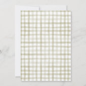 Fall Pumpkin Girl Baby Kleidung Babydusche Einladung (Rückseite)