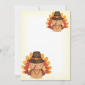 Fall Pumpkin Gobble Erntedank Dinner Türkei Einladung (Rückseite)