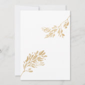 Fall Pumpkin Gold Wheat Brautparty Einladung (Rückseite)