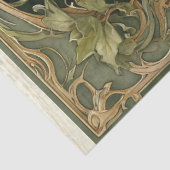 Fall Pumpkin Green Blätter Art Nouveau Decoupage Seidenpapier (Ausschnitt)