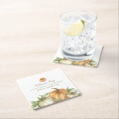 Fall Pumpkin Halloween Rechteckiger Pappuntersetzer (Vor Ort)