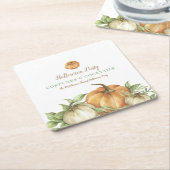 Fall Pumpkin Halloween Rechteckiger Pappuntersetzer (angewinkelt)