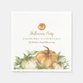 Fall Pumpkin Halloween Serviette (Vorderseite)