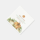 Fall Pumpkin Halloween Serviette (Ecke)