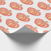 Fall Pumpkin Hand gestrichen Orange Geschenkpapier (Ecke)