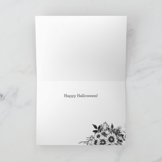 Fall Pumpkin Happy Halloween Card (Innenseite)