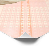 Fall Pumpkin Harvest Pink Erntedank anpassen Poster (Ecke)