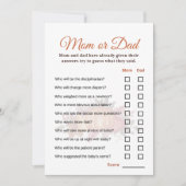 Fall Pumpkin Herbst BabyShower Raten Sie, wer Game Einladung (Vorderseite)