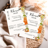 Fall Pumpkin Hochzeit Probe Dinner Einladung