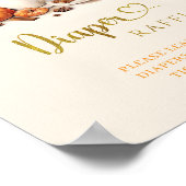 Fall Pumpkin ist Brewing Coffee Verlassen Diaper R Poster (Ecke)