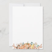 Fall Pumpkin ist nicht einmal ein Geburtstag Einladung (Rückseite)