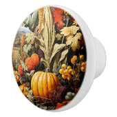 Fall Pumpkin Keramikknauf (Rechts)