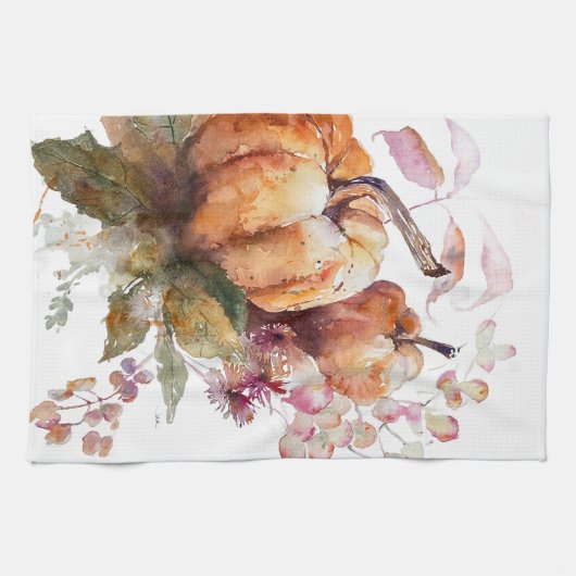 Fall Pumpkin Kitchen Handtücher (Horizontal)