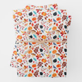 Fall Pumpkin & Leaf Geschenkpapier Set (Beispiel)