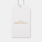 Fall Pumpkin Lehrer Wertschätzung Geschenkanhänger (Rückseite)