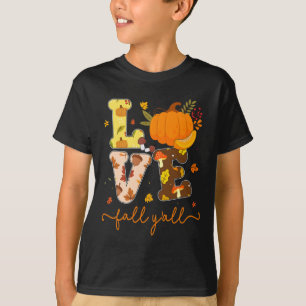 Fall Pumpkin Liebe Fall Y'alle Herbstlaub Frauen G T-Shirt