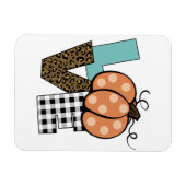 Fall Pumpkin-Liebe Magnet (Horizontal)