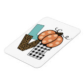 Fall Pumpkin-Liebe Magnet (Linke Seite)