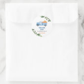 Fall Pumpkin Little Blue Truck Danke Sticker (Tasche)