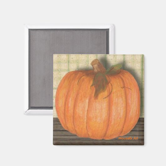 Fall Pumpkin Magnet (Vorderseite/Rückseite)