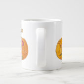 Fall Pumpkin mit Blume Jumbo-Tasse (Rückseite)