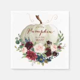 Fall Pumpkin Napkin Cocktail Napkin Serviette