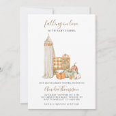 Fall Pumpkin Neutral Kinderzimmer Babydusche Einladung (Vorderseite)