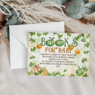 Fall Pumpkin Niedlich Baby Shooting Books for Baby Begleitkarte