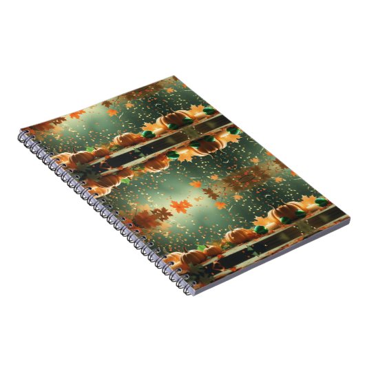 Fall Pumpkin Notebook - Herbst Notizblock (Rechte Seite)