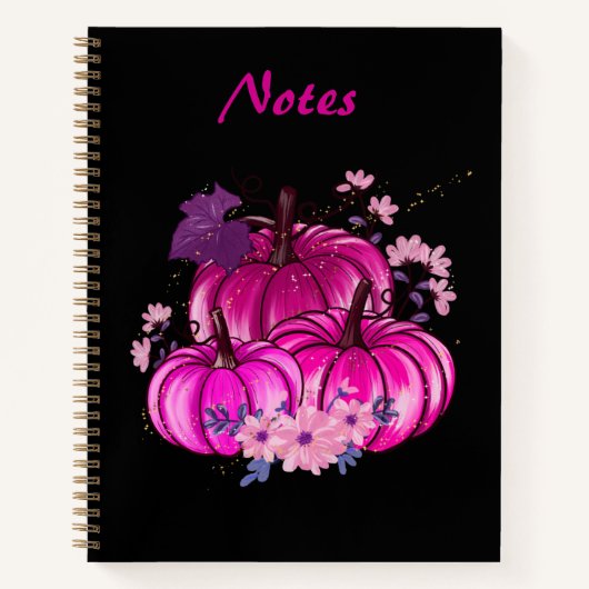 Fall Pumpkin-Notebook Notizblock (Vorderseite)