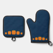 Fall Pumpkin Ofenhandschuh & Topflappen-Set (Vorderseite)
