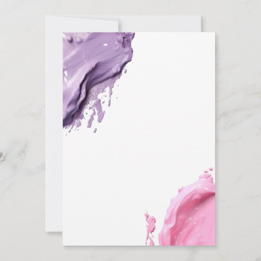 Fall Pumpkin Paint und Sip Birthday Party Einladung (Rückseite)