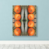 Fall Pumpkin Pair Abstrakt Leinwanddruck (Insitu (Holzboden))