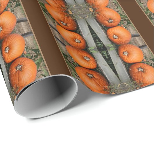 Fall Pumpkin Pair Geschenkpapier (Rolleneckpunkt)