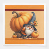 Fall Pumpkin Paper Napkin Serviette (Vorderseite)