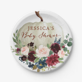 Fall Pumpkin Paper Plate Pappteller