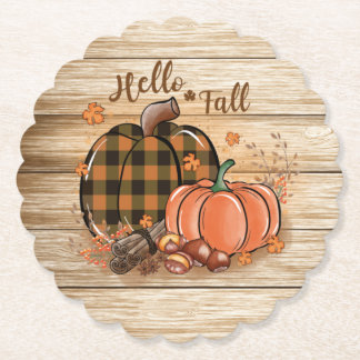 Fall Pumpkin Paper Untersetzer