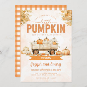 Fall Pumpkin Patch Baby Dusche Einladung