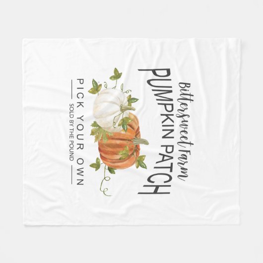 FALL PUMPKIN PATCH FLEECEDECKE (Vorderseite (Horizontal))