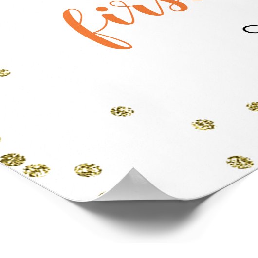 Fall Pumpkin Patch Geburtstag Begrüßungszeichen Poster (Ecke)