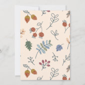 Fall Pumpkin Patch Geburtstag Einladung (Rückseite)