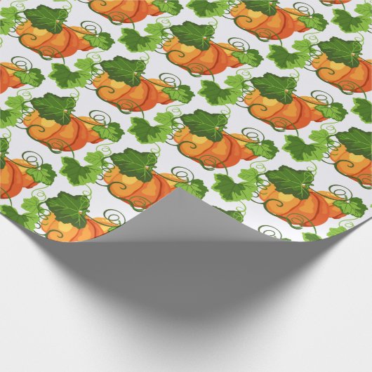 Fall Pumpkin Patch Geschenkpapier (Ecke)